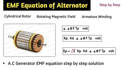 EMF Equation of Alternator and AC Synchronous Generator.